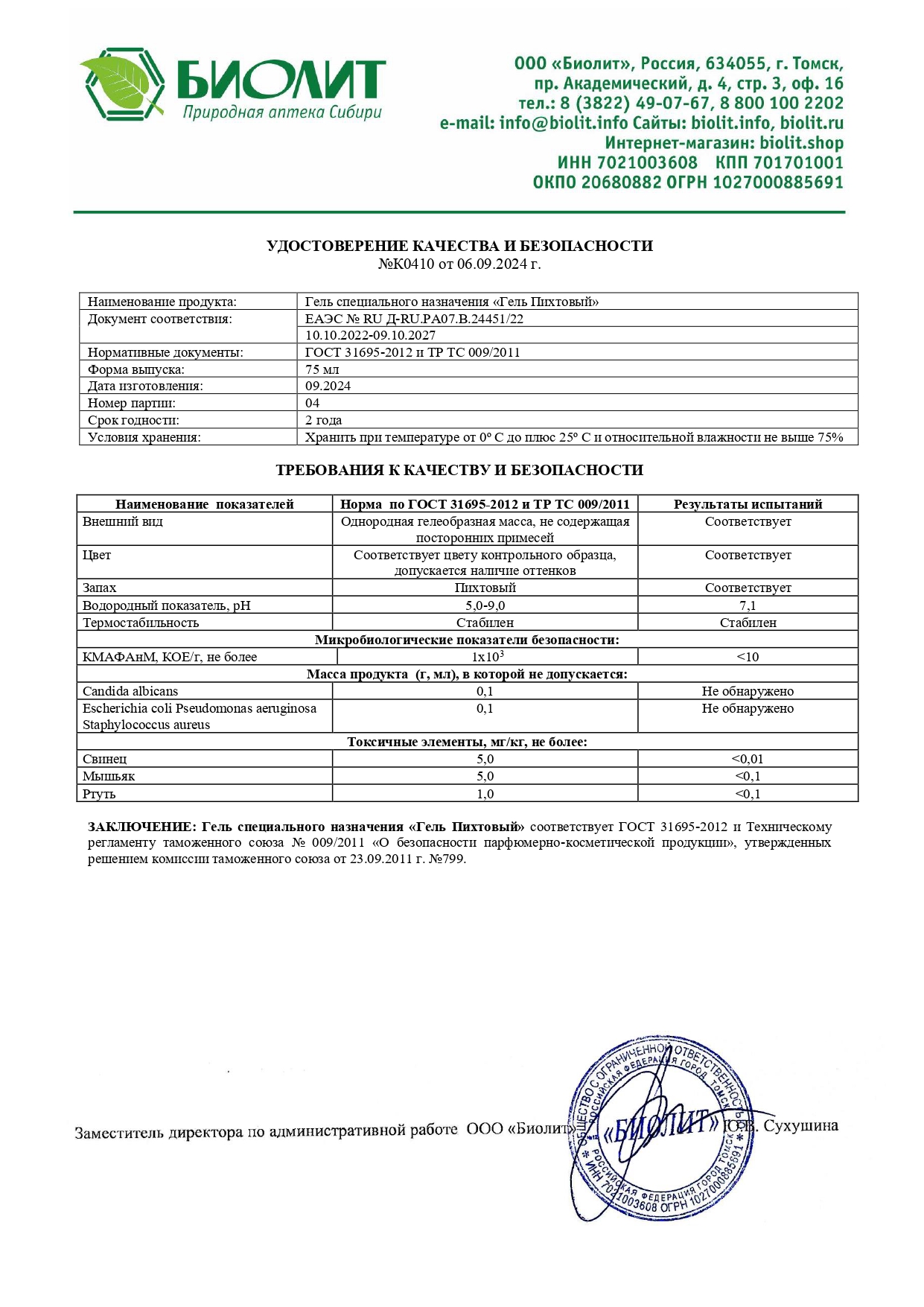 Паспорт №092024